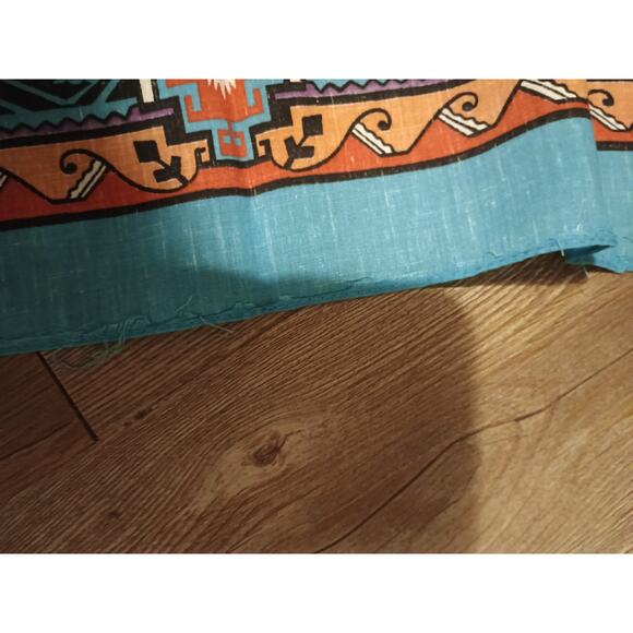 1980s Native American Wamcraft USA Bandana Hankie Scarf Lot 2 Thunderbird READ - Picture 11 of 11